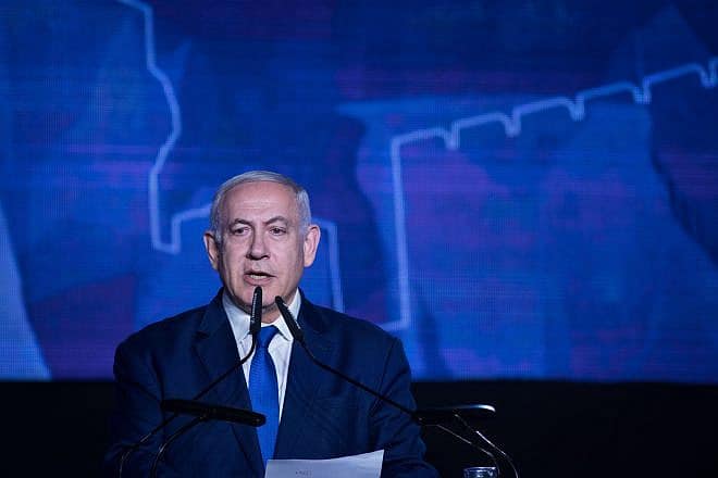 Israeli Prime Minister Benjamin Netanyahu at an event of the Likud Party in Jerusalem, April 16, 2019. Photo by Hadas Parush/Flash90.