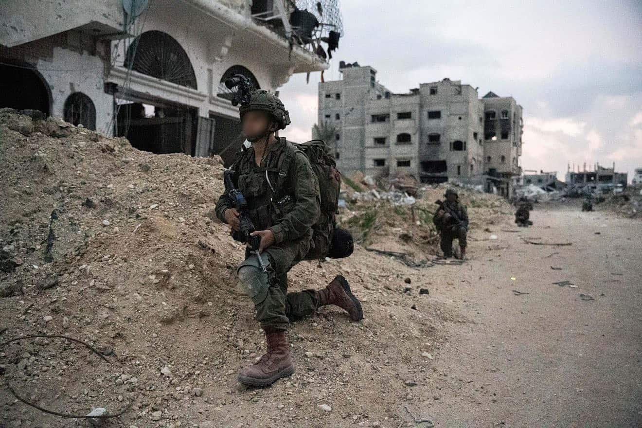 Israeli forces operating in the area of Shifa Hospital in Gaza City on March 31, 2024. Credit: IDF.