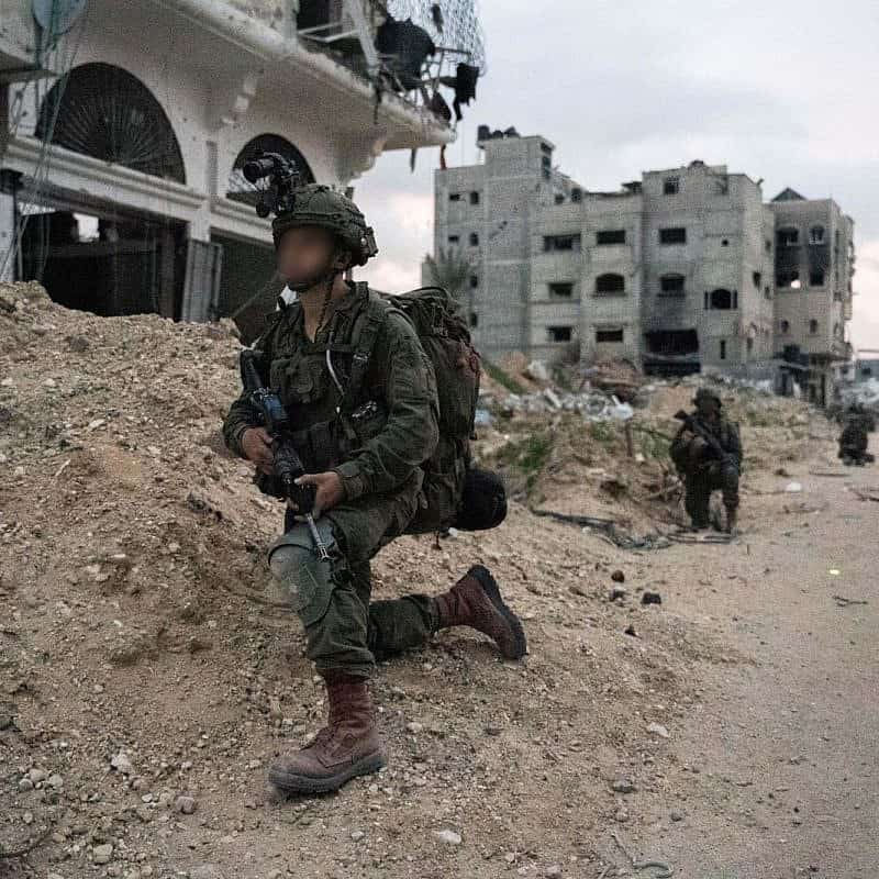 Israeli forces operating in the area of Shifa Hospital in Gaza City on March 31, 2024. Credit: IDF.