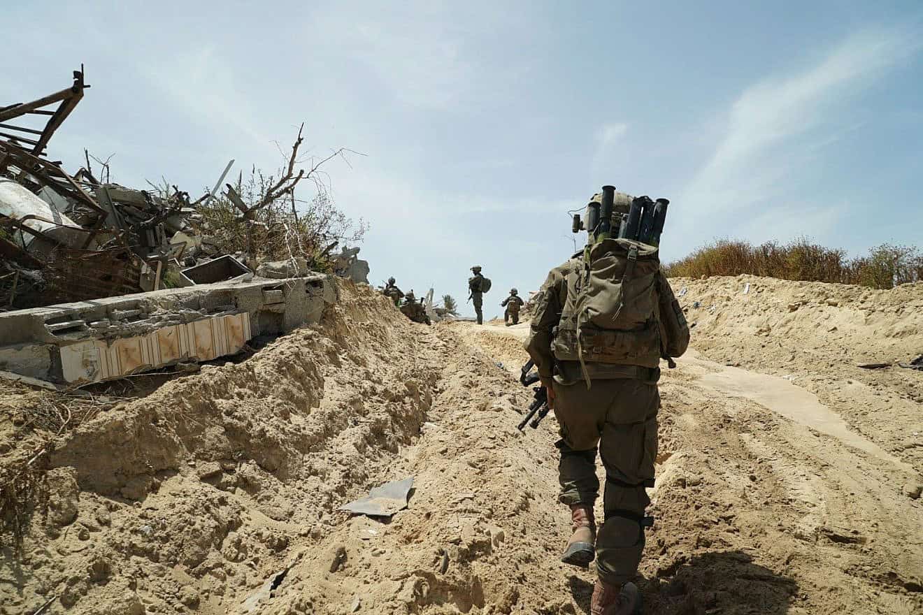 Israel Defense Forces activity in the Gaza Strip, April 23, 2024. Credit: IDF.