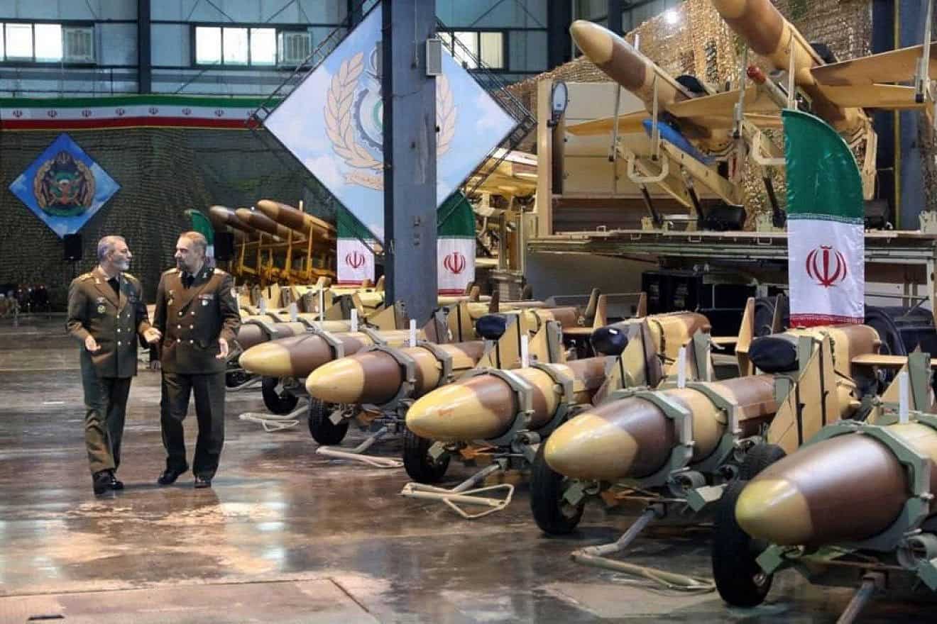 "Iran’s army receives homegrown combat drones." Source: Press TV.