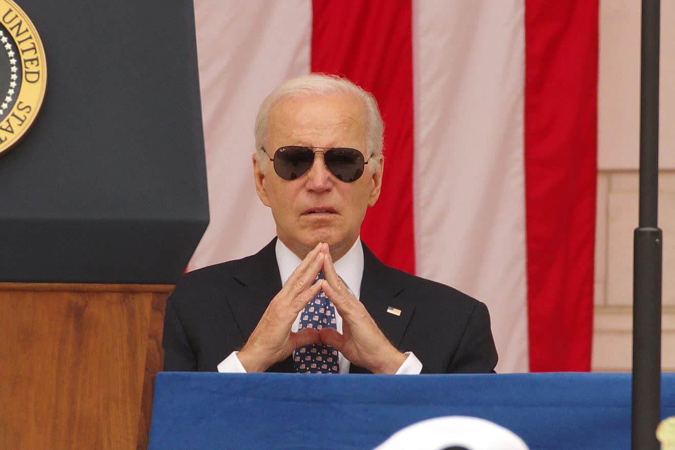 U.S. President Joe Biden giving a Memorial Day address at Arlington National Cemetery in Virginia, May 29, 2023. Credit: Philip Yabut/Shutterstock.