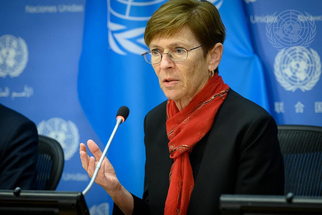 Joan Donoghue, judge and president of the International Court of Justice, briefs reporters at U.N. Headquarters on Oct. 28, 2022. Credit: Loey Felipe/U.N. Photo.