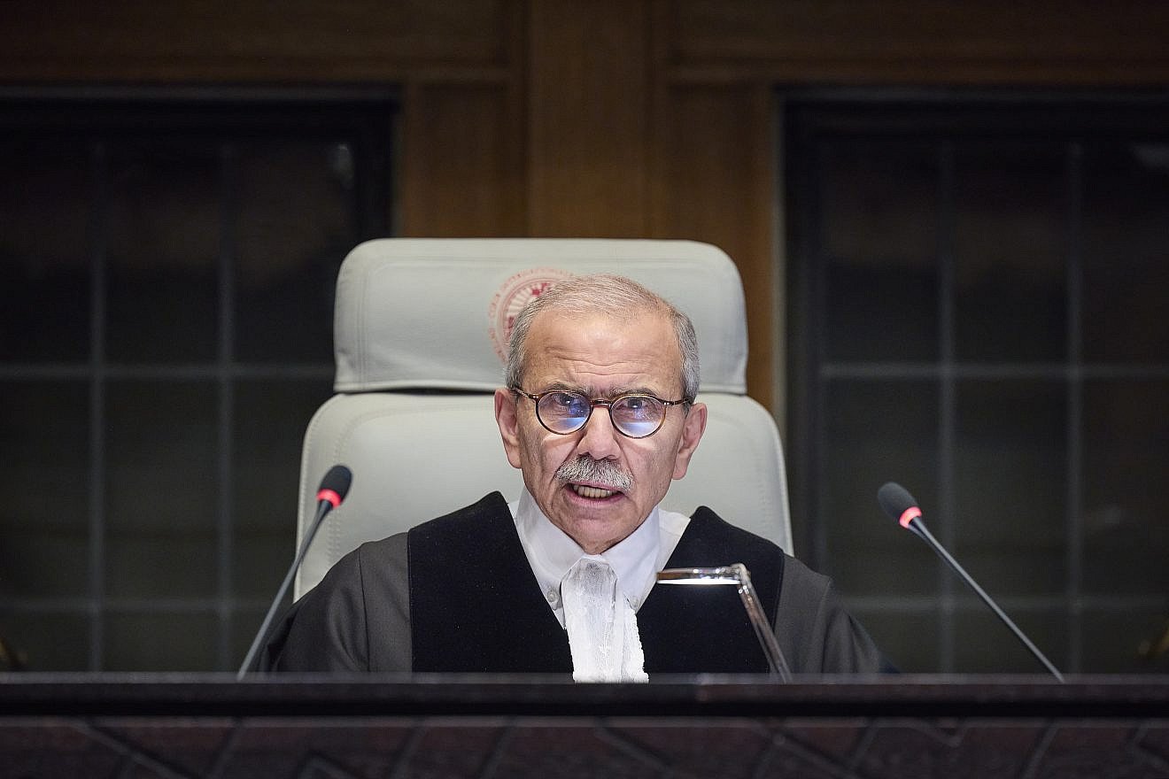 Nawaf Salam, judge and president of the International Court of Justice, during the court's ruling that Israel must cease military operations in Rafah, the southernmost city in the Gaza Strip, May 24, 2024. Credit: Bastiaan Musscher/U.N. Photo/ICJ-CIJ.