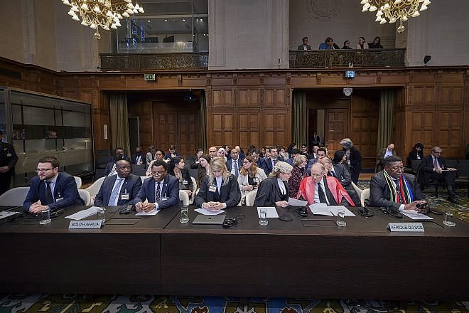 Members of the South Africa delegation at the International Court of Justice on May 24, 2024. Credit: Bastiaan Musscher/U.N. Photo/ICJ-CIJ.