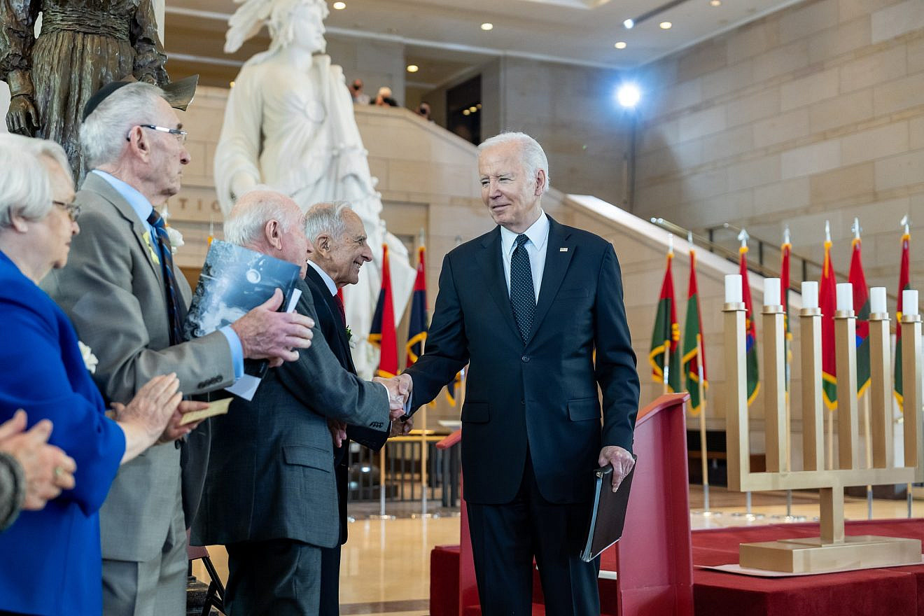 U.S. President Joe Biden delivers the keynote address at the U.S. Holocaust Memorial Museum’s Annual Days of Remembrance ceremony at the U.S. Capitol in Washington, D.C., on May 7, 2024. Credit: Adam Schultz/White House.