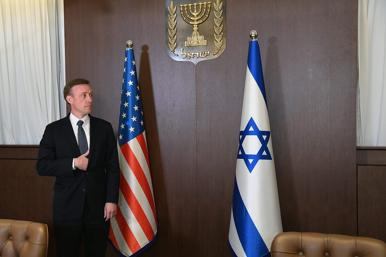 Jake Sullivan, the U.S. national security advisor, at the U.S. Embassy in Jerusalem on Jan. 19, 2023. Credit: U.S. Embassy Jerusalem.