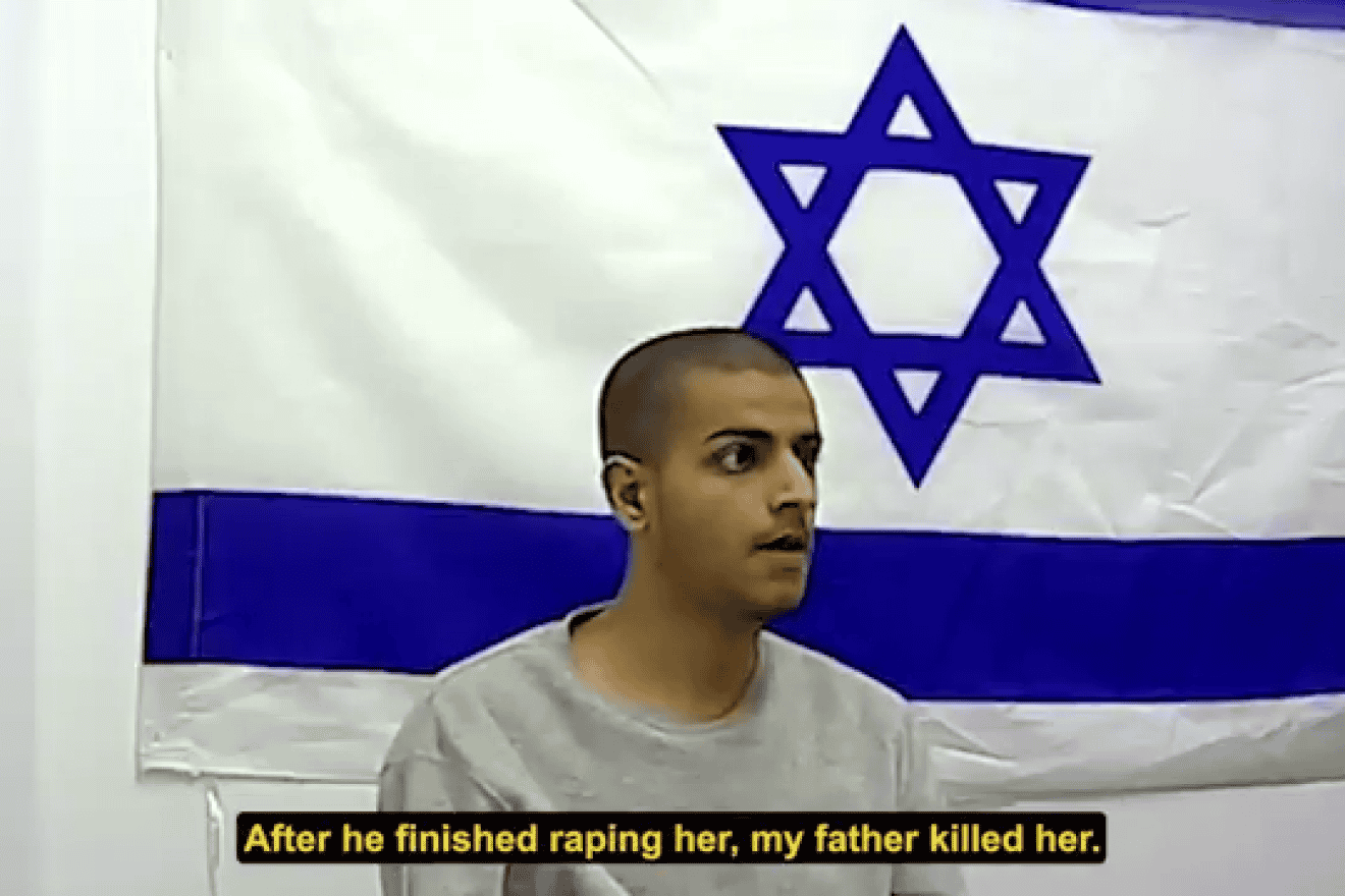 Hamas terrorist Abdallah Radi speaks to Israeli interrogators, March 28, 2024. Source: Screenshot.