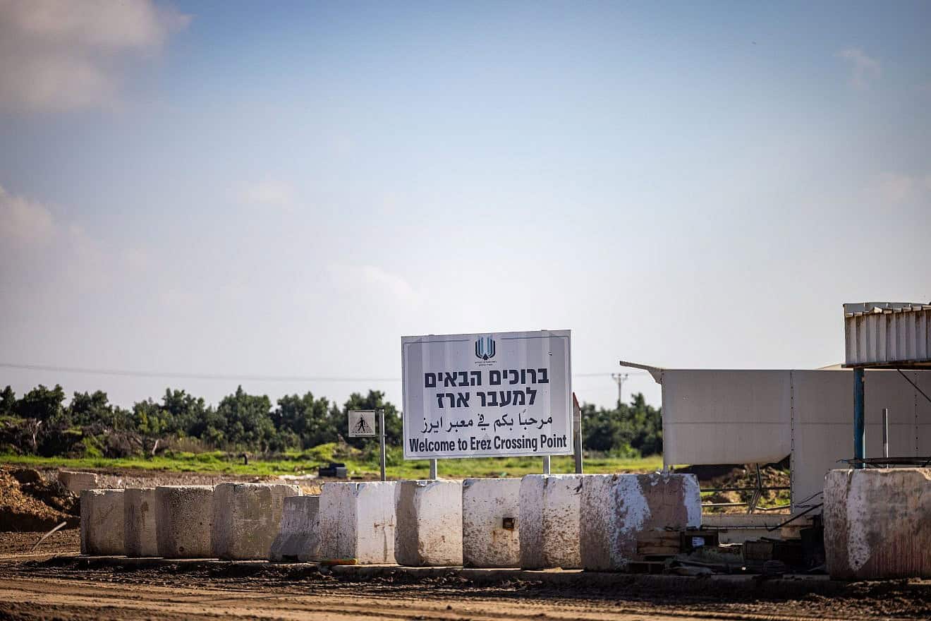 View of cars destroyed by Hamas terrorists during the Oct. 7 massacre at the Erez Crossing with northern Gaza, Jan. 4, 2024. Photo by Chaim Goldberg/Flash90.