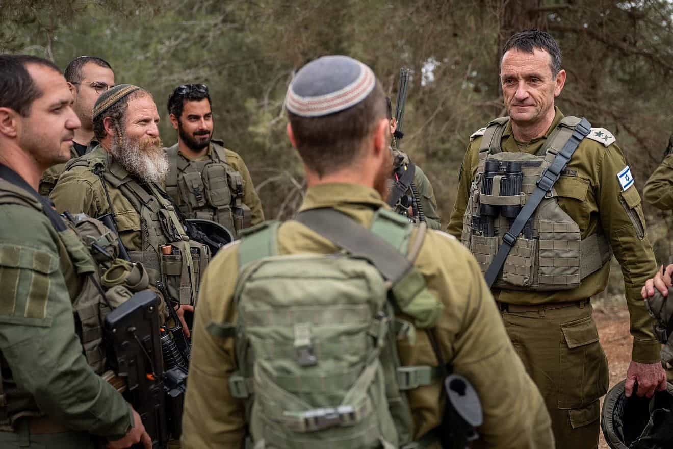 IDF Chief of Staff Lt. Gen. Herzi Halevi at a situational assessment on the northern border with Lebanon on May 1, 2024. Credit: IDF.