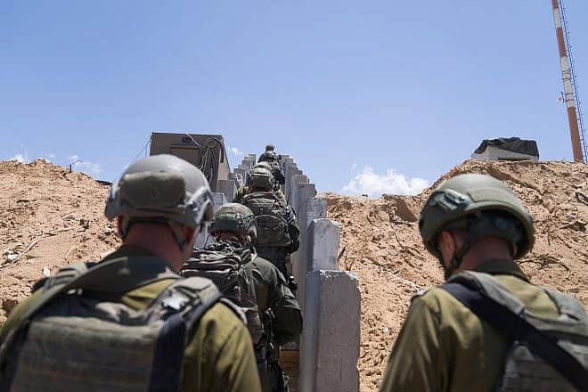 Israeli soldiers operating in eastern Rafah in the Gaza Strip on May 9, 2024. Credit: IDF.