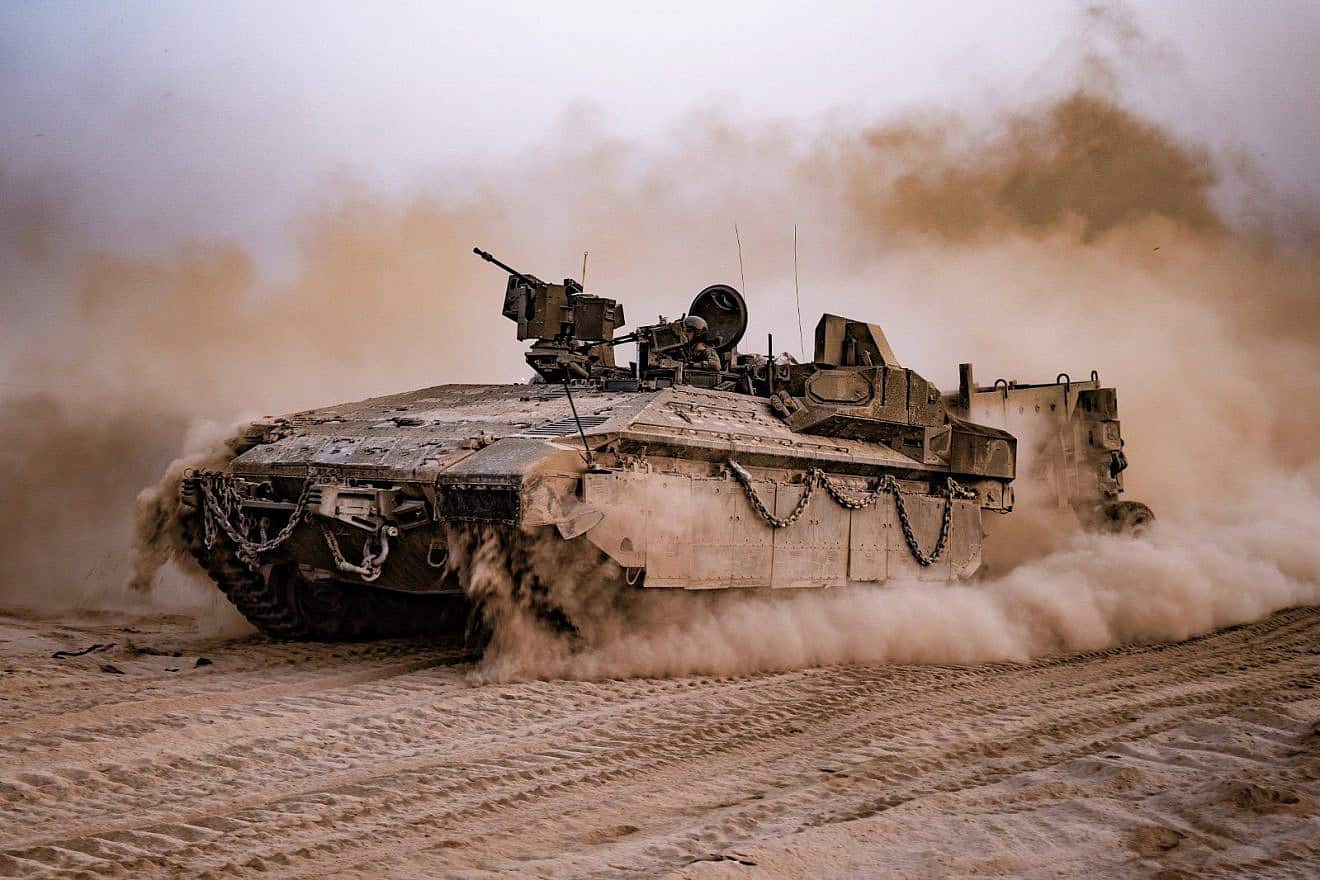 An Israeli tank during operational activity in the Gaza Strip, May 25, 2024. Credit: IDF.