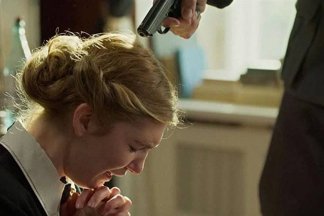 Sophia Nélisse as Irena Gut in “Irena's Vow.” Credit: Courtesy of Quiver Distribution.