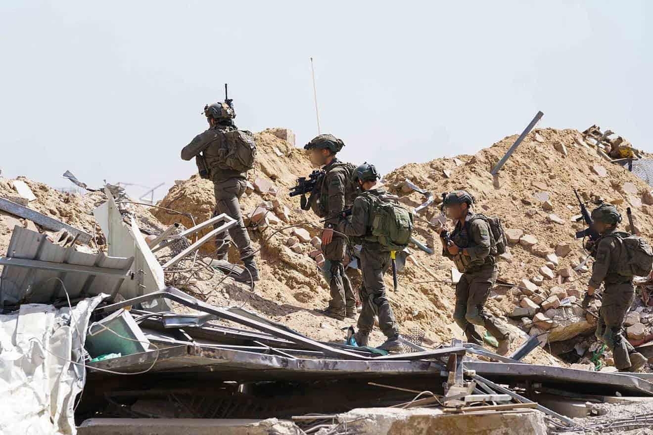 Troops from the IDF's 98th Division operating in Jabalia, the northern Gaza Strip, May 2024. Credit: Israel Defense Forces.