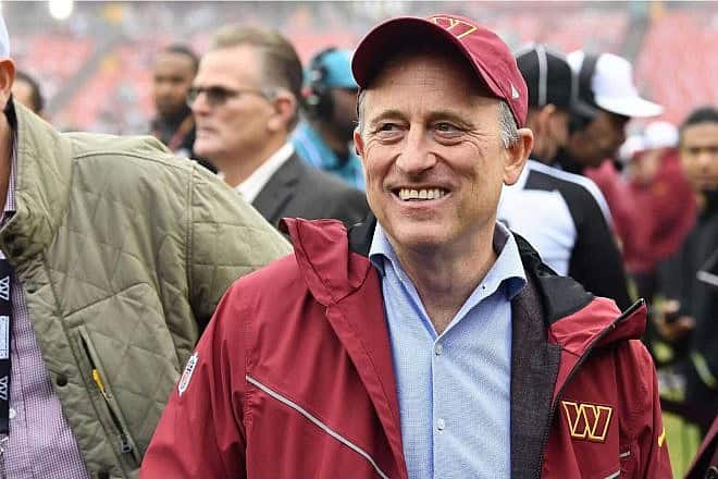 Josh Harris, managing partner of the Washington Commanders, managing partner of the Philadelphia 76ers and co-managing partner of the New Jersey Devils, at a Commanders game. Credit: Courtesy of the Washington Commanders.