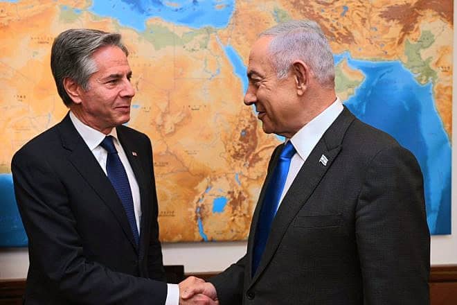 Secretary of State Antony Blinken meets with Prime Minister Benjamin Netanyahu in Jerusalem, May 1, 2024. Photo by Haim Zach/GPO.
