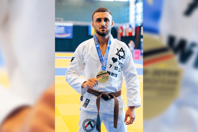 Israeli jujitsu fighter Yarin Shriki. Photo by Juan Lopez.