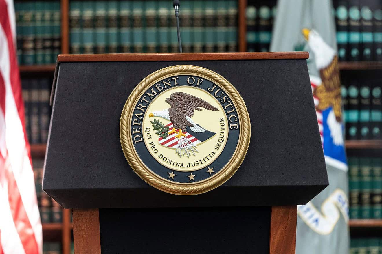 The seal of the U.S. Department of Justice. Credit: Lev Radin/Shutterstock.