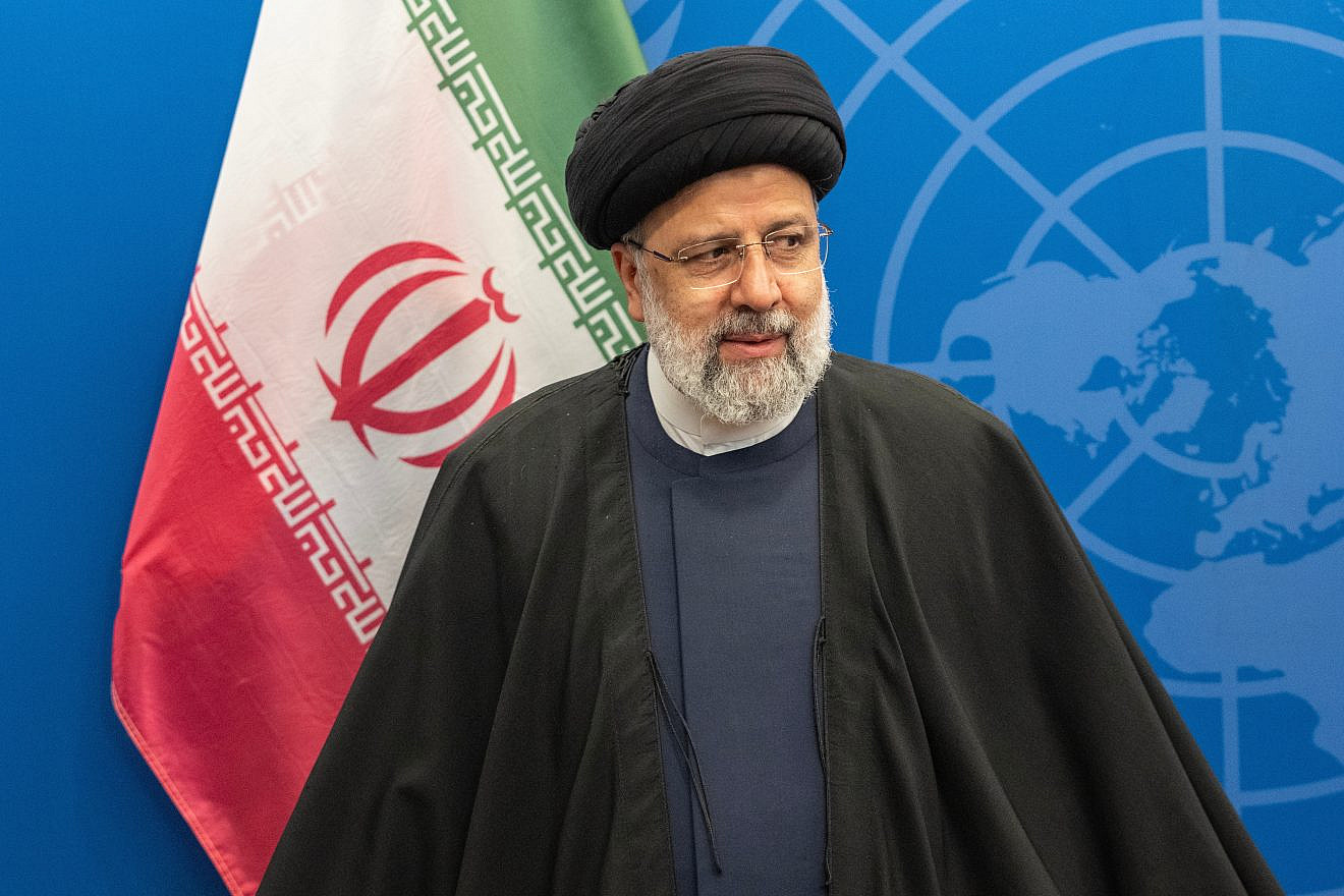 Iranian President Ebrahim Raisi at U.N. headquarters in New York, Sept. 18, 2023. Credit: Lev Radin/Shutterstock.