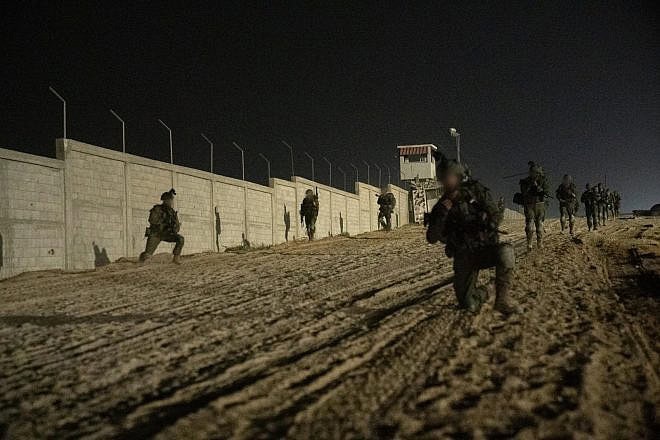 Israeli troops operating in eastern Rafah, in the southern Gaza Strip at the border with Egypt, May 2024. Credit: IDF.