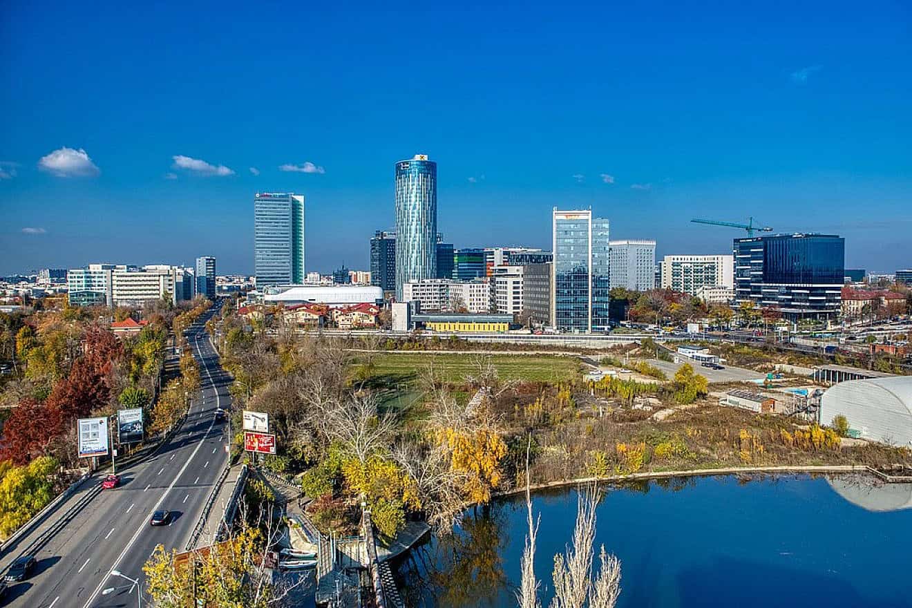 The skyline of Bucharest, Romania, Nov. 24, 2020. Source: Wikimedia Commons.