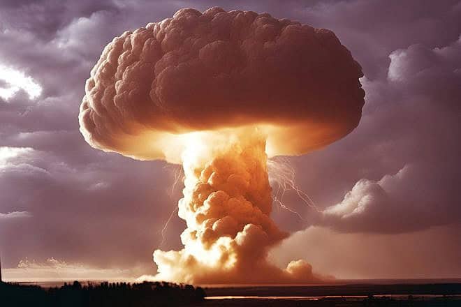 An illustrative image of a nuclear explosion. Source: DeepAI.