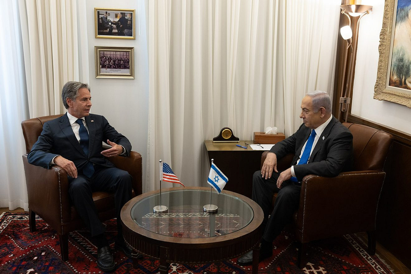 U.S. Secretary of State Antony Blinken meets with Israeli Prime Minister Benjamin Netanyahu in Jerusalem, June 10, 2024. Credit: Chuck Kennedy/U.S. State Department.