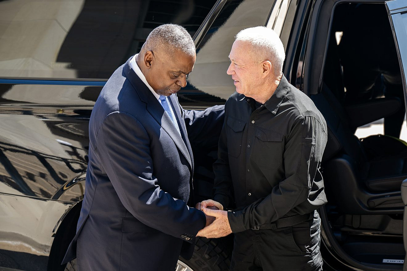 U.S. Secretary of Defense Lloyd Austin greets Israeli Defense Minister Yoav Gallant upon his arrival for a bilateral exchange meeting at the Pentagon, Washington, D.C., June 25, 2024. Credit: U.S. Air Force Staff Sgt. Eugene Oliver/U.S. Department of Defense.