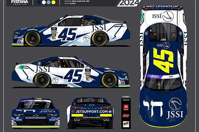 Israel's Alon Day will compete in the NASCAR Xfinity Series Chicago Street Race on July 6. Credit: Courtesy.