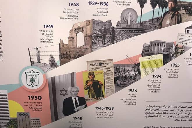 The timeline at Tel Aviv's new City Museum, on June 5, 2024. Credit: Courtesy.