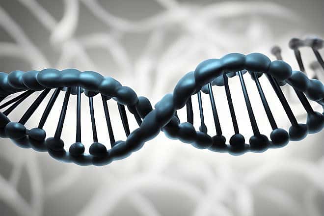 Illustrative image of the DNA double helix. Source: Deep AI.