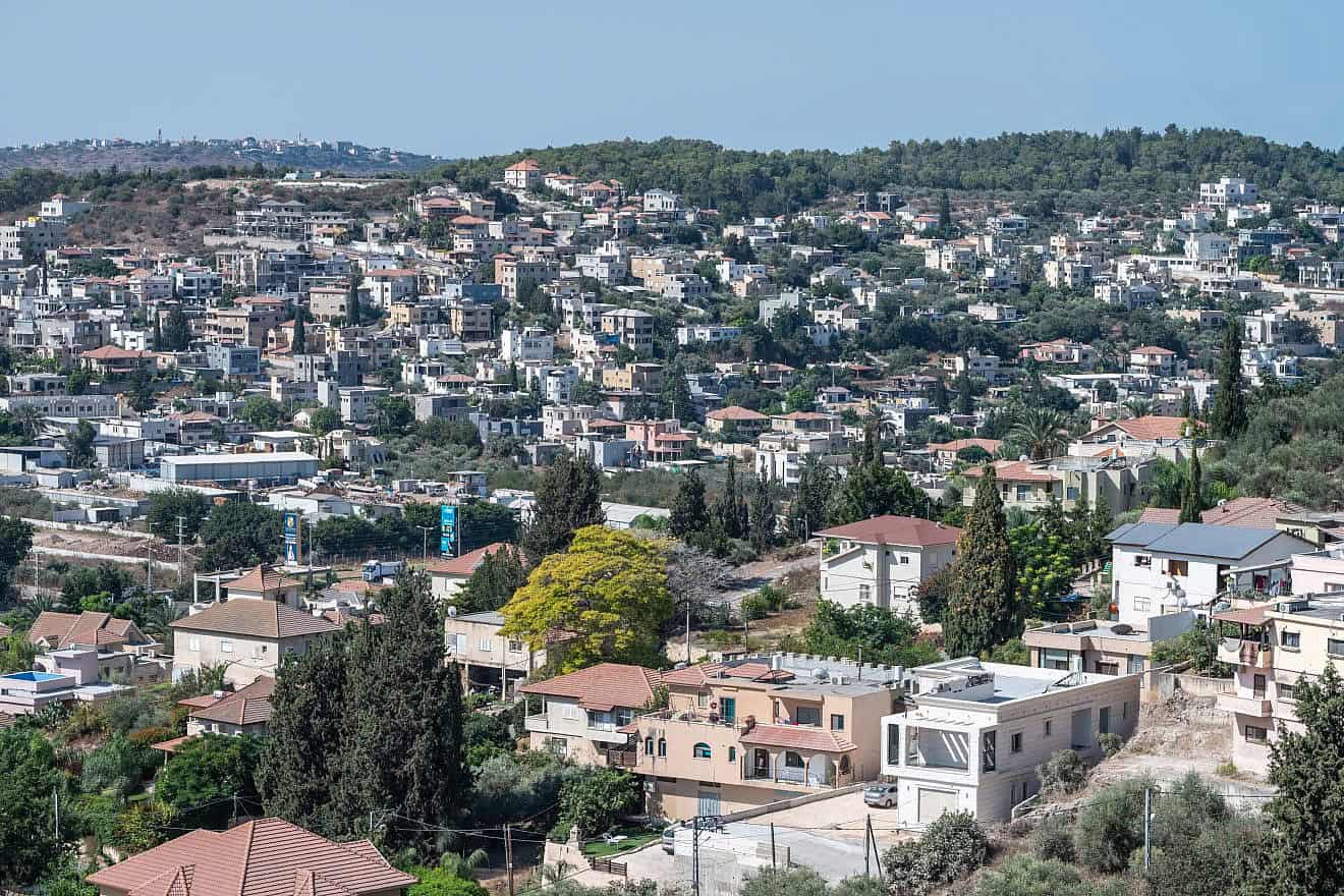 'Ara village in Israel's Wadi Ara/Nahal 'Iron valley, Aug. 31, 2021. Photo by Yahav Gamliel/Flash90.