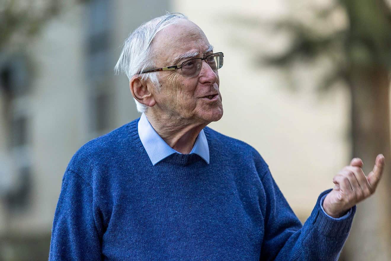 Prof. Asa Kasher, Jan. 10, 2023. Photo by Yossi Aloni/Flash90.