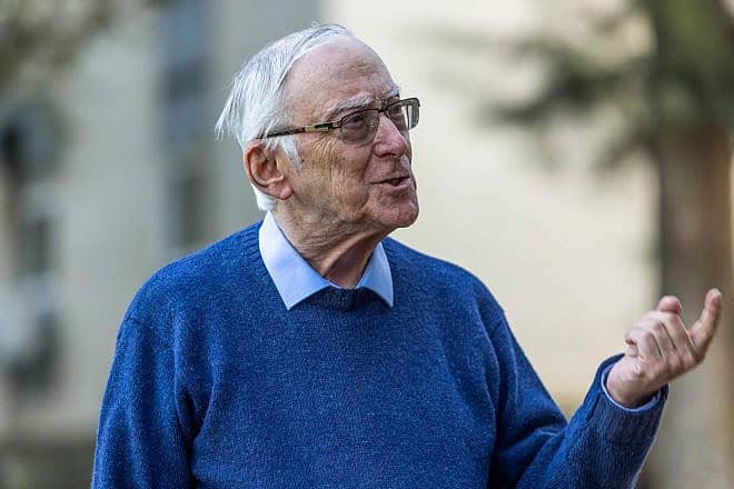 Prof. Asa Kasher, Jan. 10, 2023. Photo by Yossi Aloni/Flash90.