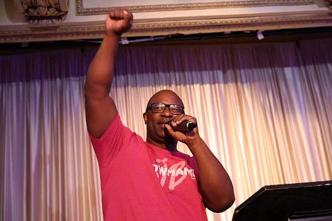 Outgoing U.S. Rep. Jamaal Bowman (D-N.Y.) speaks at his election night party at the Grand Roosevelt Ballroom in New York City on June 25, 2024.  Credit: Michael M. Santiago/Getty Images.