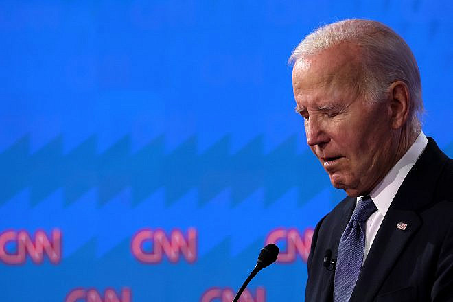 U.S. President Joe Biden participates in the “CNN Presidential Debate” at the CNN Studios in Atlanta on June 27, 2024. Photo by Justin Sullivan/Getty Images.