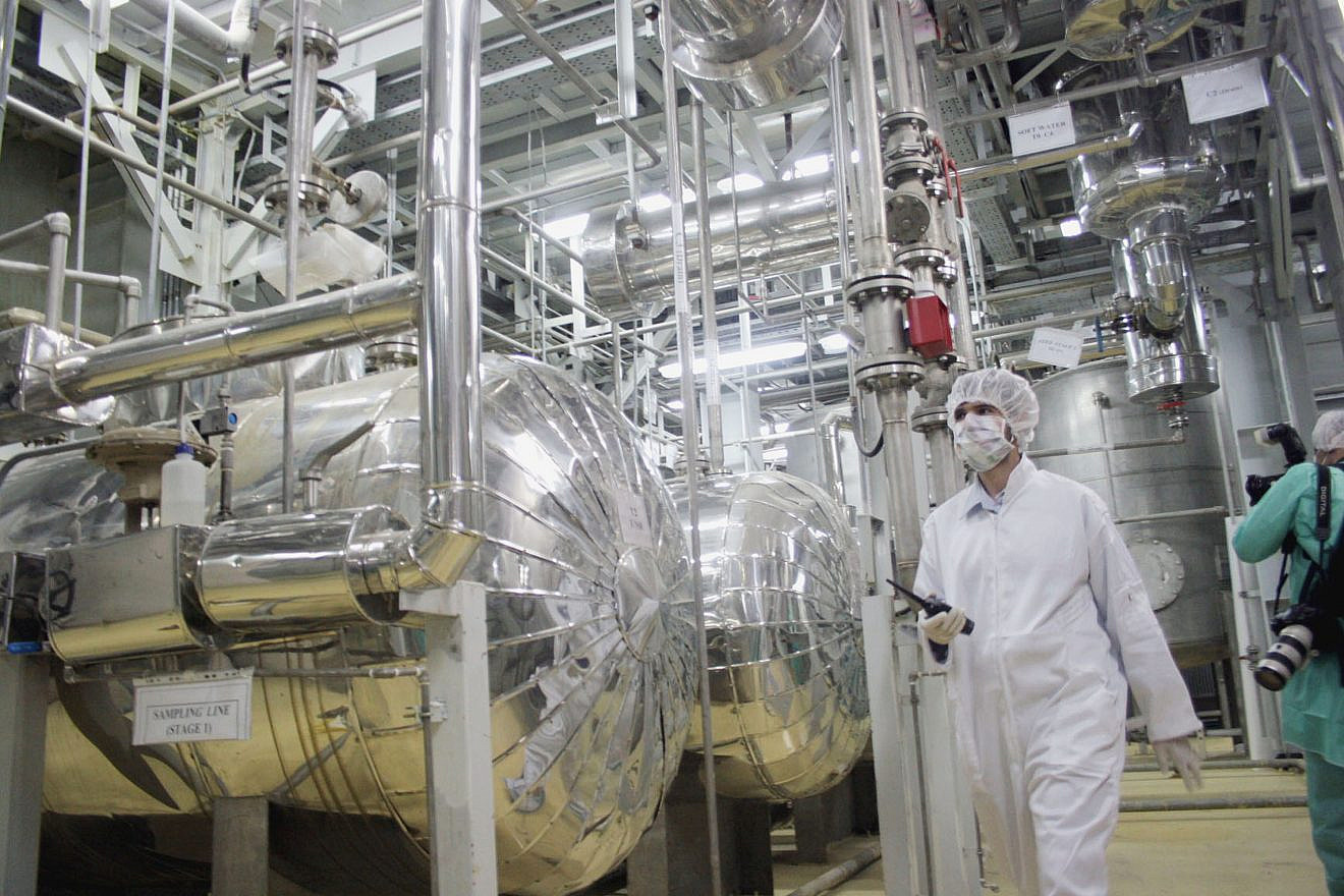The inside of a uranium conversion facility just outside Isfahan, 250 miles south of Tehran, in 2005. Photo by Getty Images.