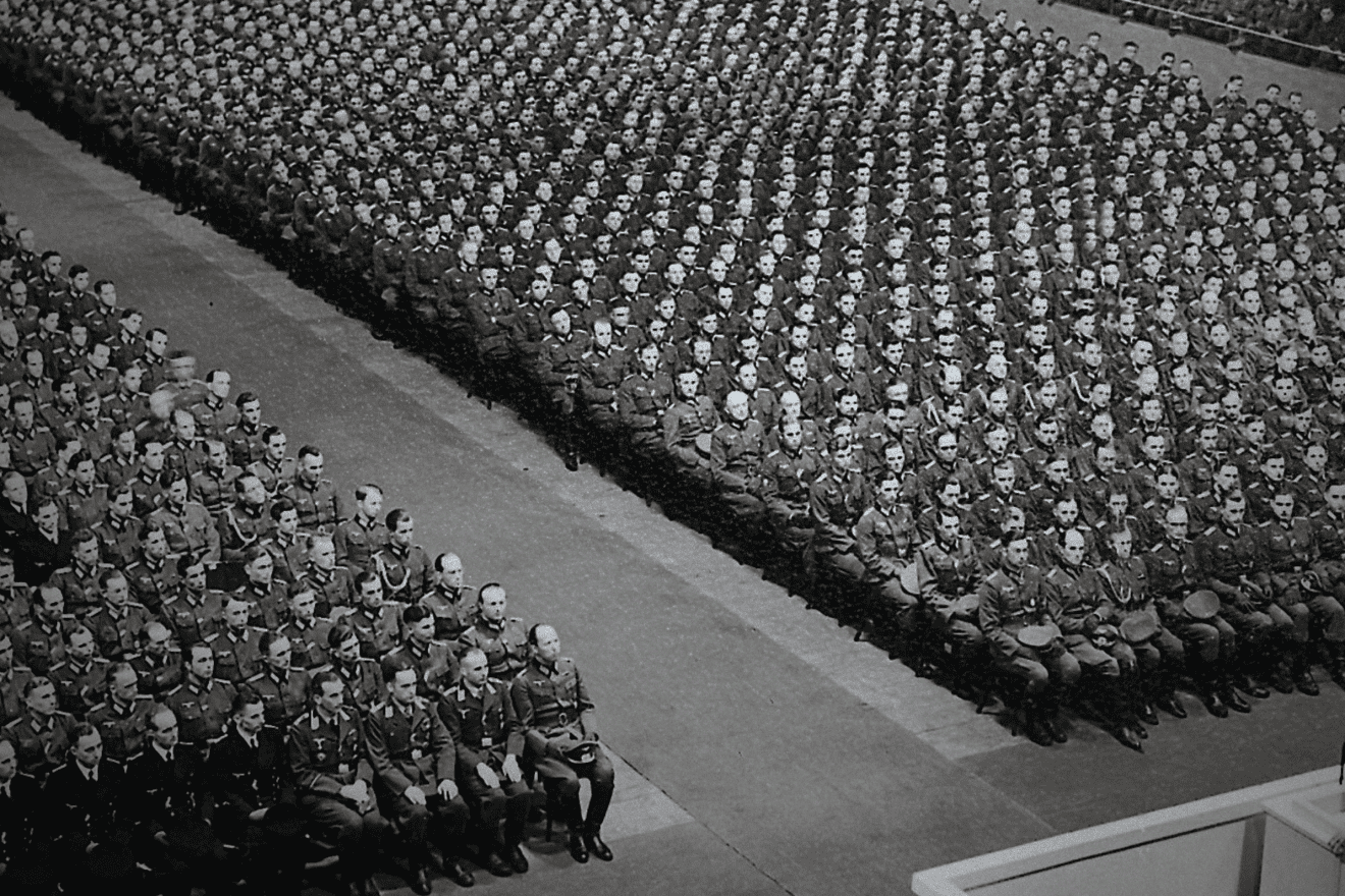 Image from the Netflix docuseries “Hitler and the Nazis: Evil on Trial,“ released on June 5, 2024. Credit: Márton Kállai/Courtesy of Netflix.