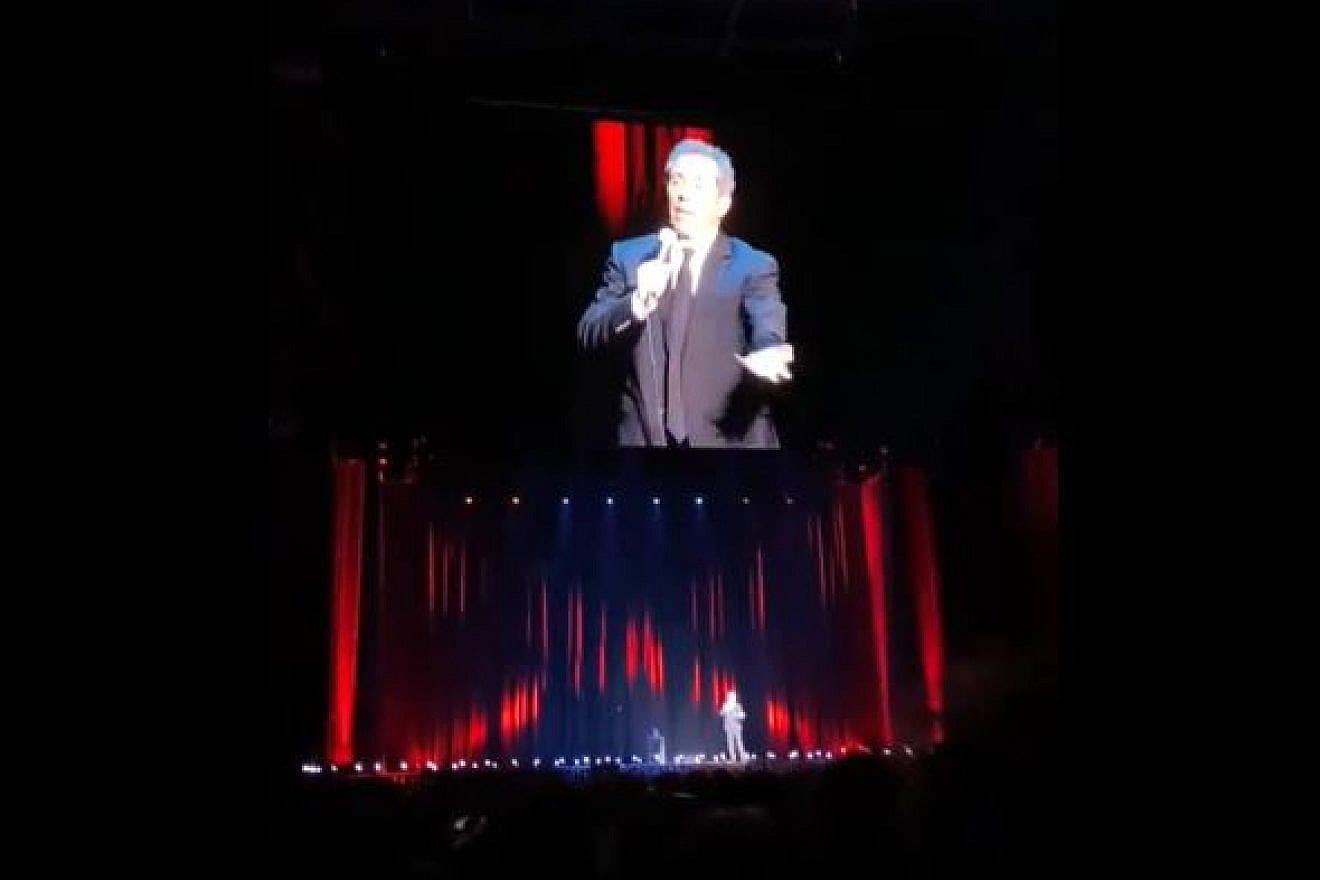 Jerry Seinfeld performing at the Qudos Bank Arena in Sydney, Australia, June 16, 2024.