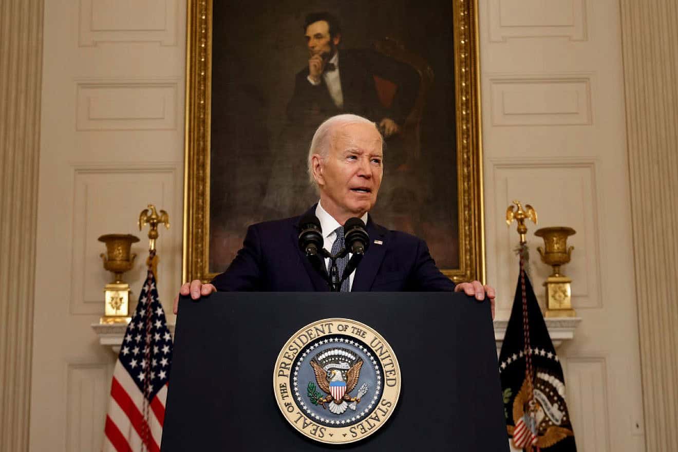 President Joe Biden announces a proposed ceasefire between Israel and Hamas in Gaza, May 31, 2024. Photo by Chip Somodevilla/Getty Images.