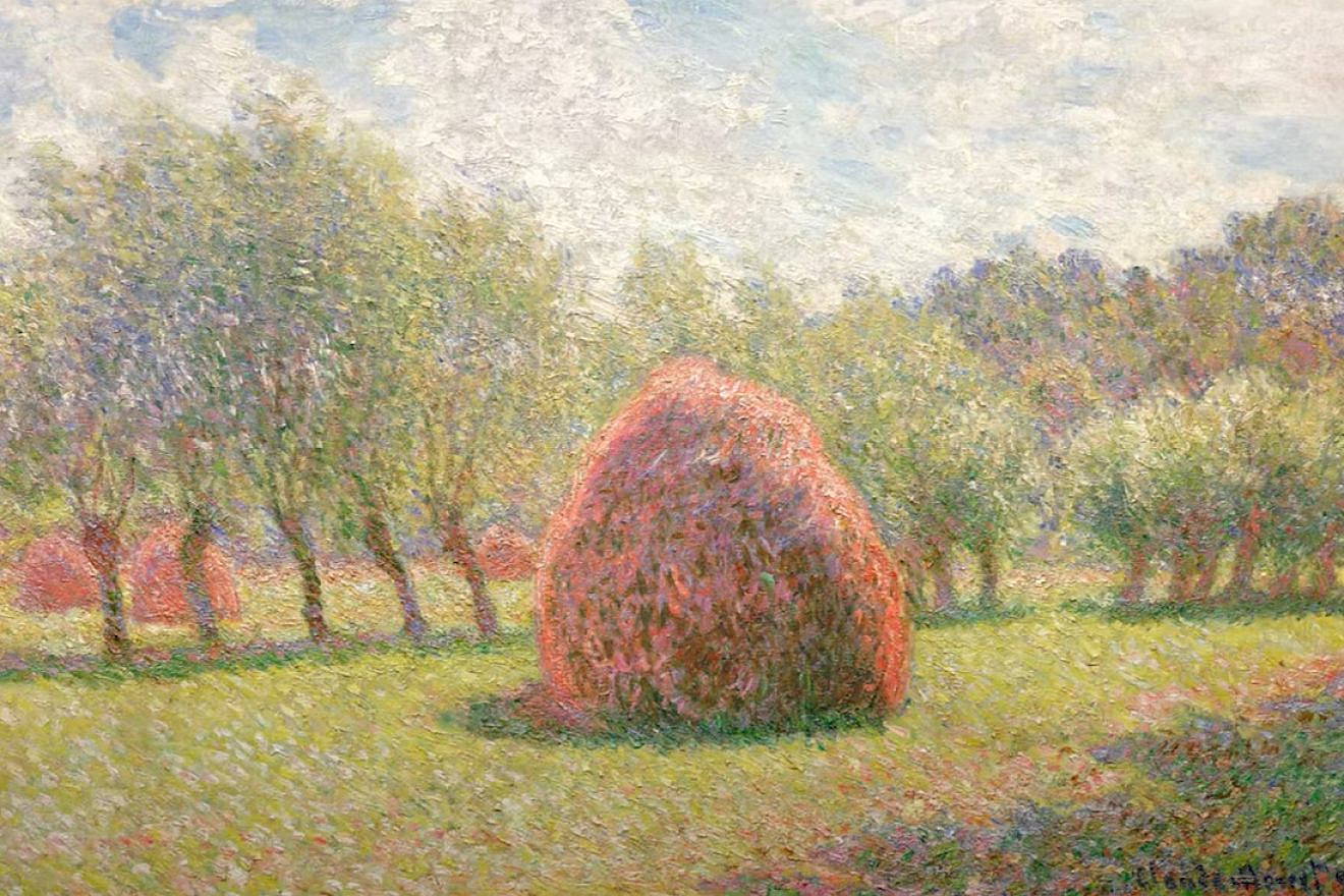 "Meules à Giverny" by Claude Monet. Source: Screenshot.