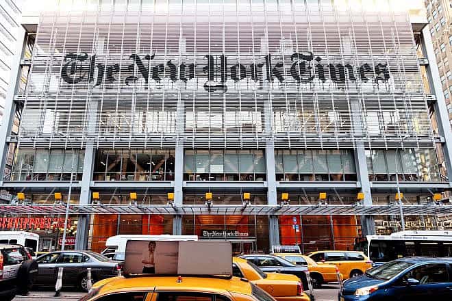 The headquarters of “The New York Times” in Midtown Manhattan, June 7, 2014. Credit: Osugi/Shutterstock.
