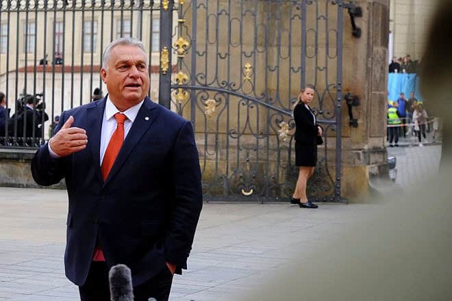 Viktor Orbán, Hungary's prime minister, arrives to attend in an informal meeting of heads of state or government in Prague on Oct. 7, 2022. Credit: Alexandros Michailidis/Shutterstock.