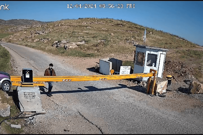 Palestinian terrorist Ahmed Duabsha in the moments after he murdered Israeli shepherd Binyamin Achimeir, 14, at the Gal Farm outpost in Samaria, April 12, 2024. Credit: Screenshot.