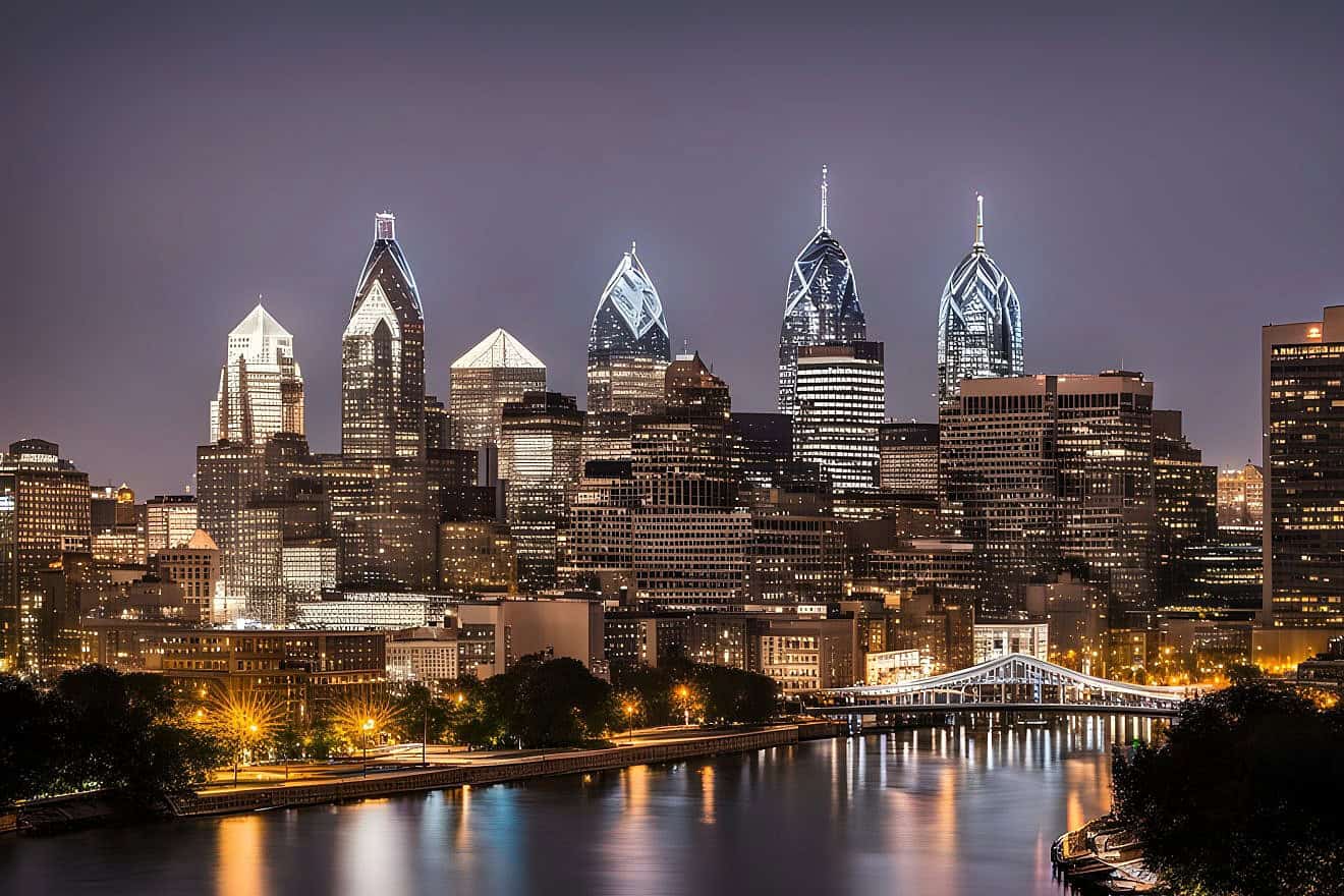 An illustrative image of the Philadelphia skyline. Source: DeepAI.
