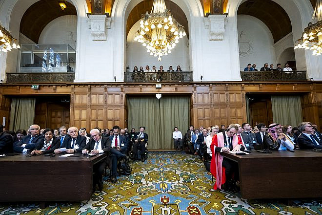 A view of the International Court of Justice in The Hague on July 19, 2024. Credit: Frank van Beek/International Court of Justice.