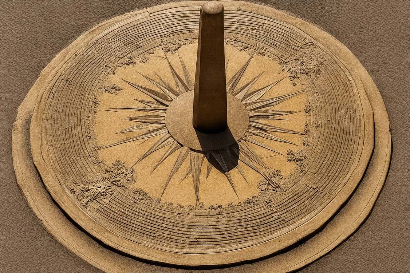 An illustrative image of a sundial. Source: DeepAI.