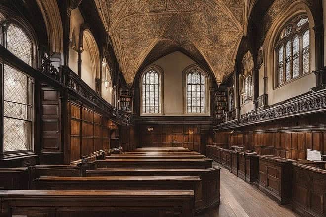 An illustrative image of a hall at Oxford University. Source: DeepAI.