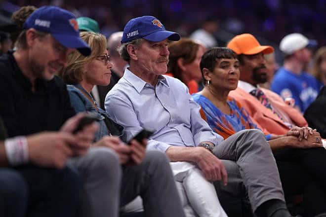 Actor Bryan Cranston attends a playoff game between the Indiana Pacers and the New York Knicks at Madison Square Garden in Manhattan, May 08, 2024. Photo by Elsa/Getty Images.