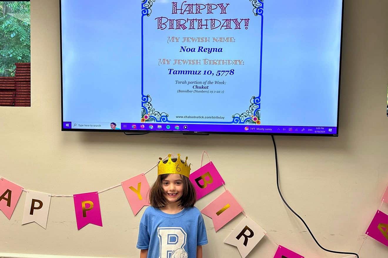 Celebrating a birthday on the Hebrew calendar. Credit: CKids Natick, Mass.